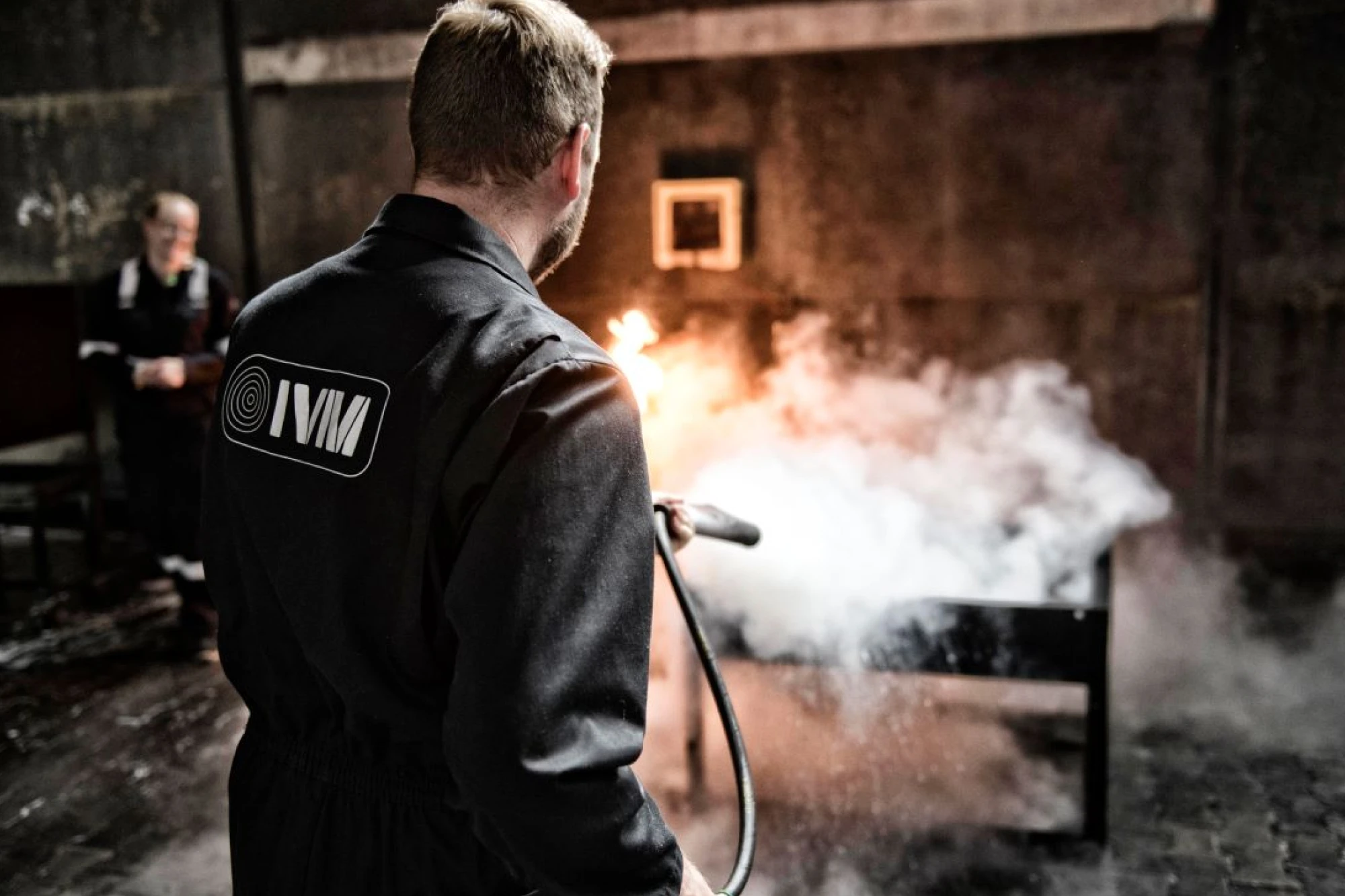 Brand blussen - Man 3